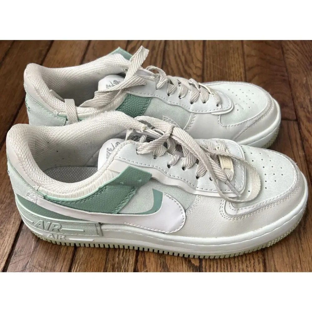Nike Wmns AF1 Shadow Pistachio Frost Spruce Aqua Women Casual Shoes CW2655-001 - Picture 3 of 7